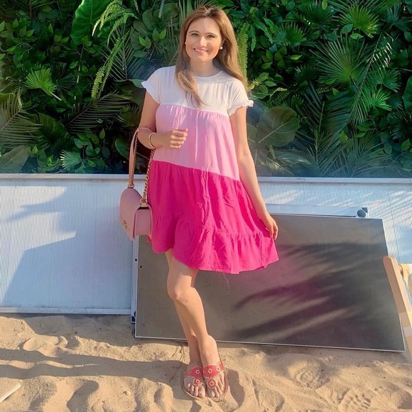 Pink ombré dress - Picture 1 of 1